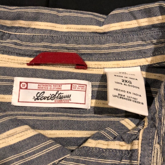 Levi’s button up shirt 2xl - Picture 2 of 6